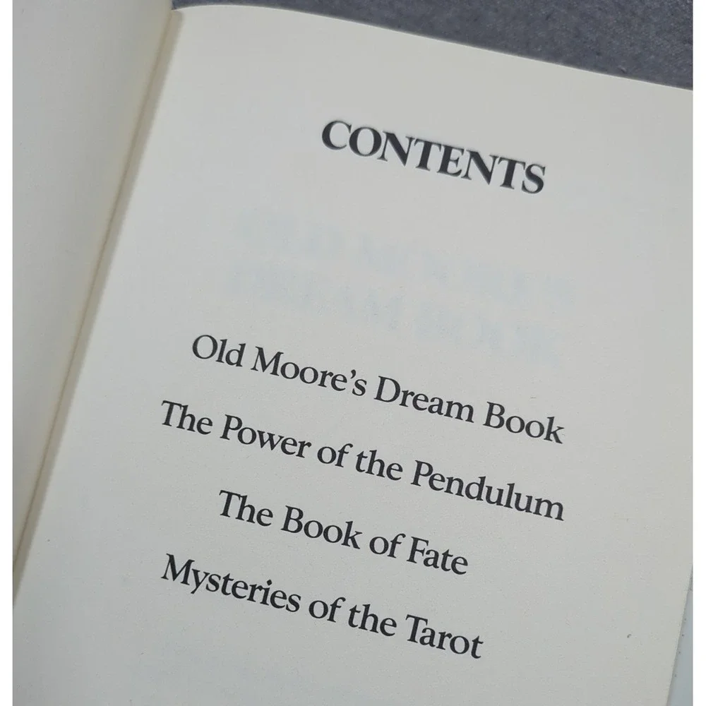 Secrets of the New Age 4 Volumes in 1 Old Moore's Dream Fate Pendulum Tarot 1989